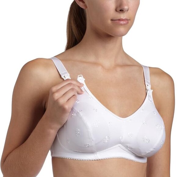 ANITA Maternity Nursing Bra 5052 42F White Wireless Soft Cup Fuller Busts - Picture 2 of 3